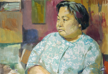 Эвелина Ли. Иннесса. Бумага, гуашь. 25х35. 1993. Авторское собрание.