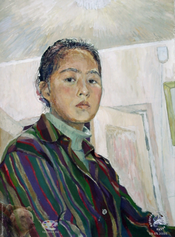 Эвелина Ли. Под влиянием Тулуз Лотрека. Бумага, гуашь. 35х28. 1992. Авторское собрание.