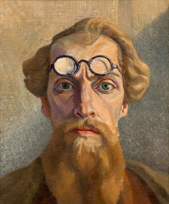 Цапенко Борис Николаевич. Автопортрет. Холст, масло. 46,8х39. 1920-е. Смоленский государственный музей-заповедник.