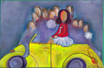 Рикки Сенсион. Пом пом пам. Холст, акрил, карандаш. 2011. Частное собрание.