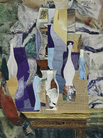 Рояк (Раяк) Ефим Моисеевич. Натюрморт. Бумага, коллаж. 25х18,3. 1983. Государственный музей изобразительных искусств имени А.С.Пушкина.