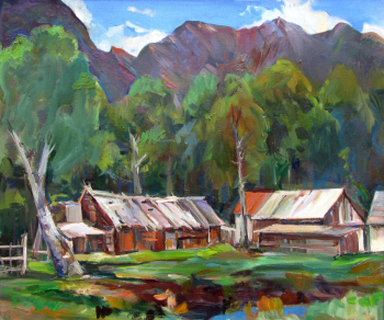 Маршанкулов Руслан Исмаилович. Теберда. Холст, масло. 60х75. 2009. Мемориальный комплекс Славы имени А.А.Кадырова.