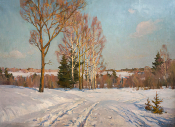 Соколов Василий Васильевич. Март. Холст, масло. 90х125. 1956. Государственный музей изобразительных искусств Республики Татарстан.