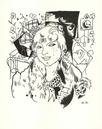 Анненков Юрий Павлович. Катька. Бумага, эстамп. 34,3х26,3. 1967. Государственный исторический музей.