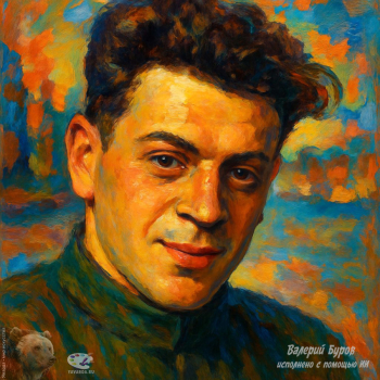 Буров Валерий Александрович. Портрет Сталина (Джугашвили) Василия Иосифовича. Цифровая живопись. 2025. Авторское собрание.