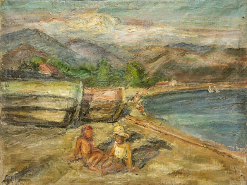 Некрасова Ольга Васильевна. Суданский этюд. Холст, масло. 36х46,5. 1938. Государственный художественный музей Алтайского края.