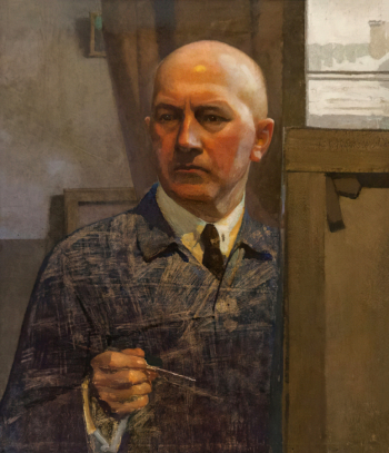 Эберлинг Альфред Рудольфович. Автопортрет. Холст, масло. 69х60. 1940. Государственный Русский музей.