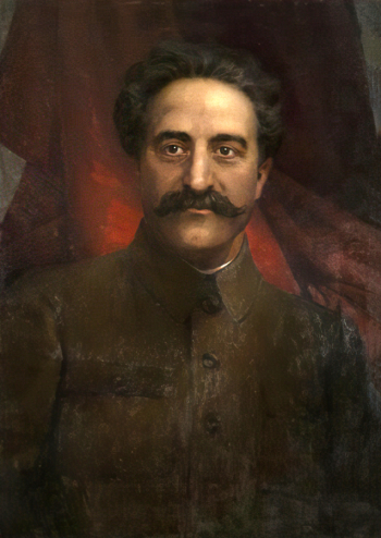 Эберлинг Альфред Рудольфович. Портрет Г.К.Орджоникидзе. Холст, масло. 115х81,5. 1937. Государственный музейно-выставочный центр РОСИЗО.