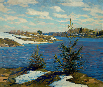 Федорович Владимир Николаевич. Весна. Холст, масло. 76х89. 1915. Самарский областной художественный музей.