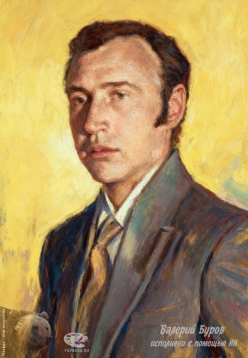 Буров Валерий Александрович. Портрет Скалдина Юрия Дмитриевича. Цифровая живопись. 2025. Авторское собрание.