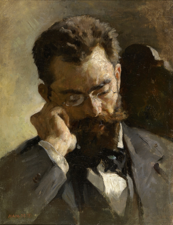 Алехандро Феррант-и-Фишерманс. Портрет Франсиско Прадильи. Холст, масло. 44х33. 1874. Музей Прадо.