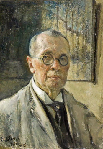 Нилус Пётр Александрович. Автопортрет в блузе. Холст, масло. 55х38. 1935. Воронежский областной художественный музей имени И.Н.Крамского.