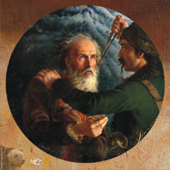 Скотти Михаил Иванович. Подвиг Ивана Сусанина. Холст, масло. 67х67. 1851. Государственная Третьяковская галерея.