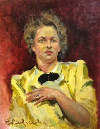 Соколов-Скаля Павел Петрович. Портрет жены художника. Холст, масло. 69x54. 1950-1951. Частное собрание.