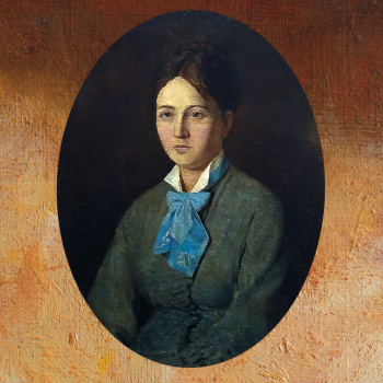 Плюснин Николай Михайлович. Женский портрет. Холст, масло. 63,7х49,5. Конец 19 или начало 20 века. Екатеринбургский музей изобразительных искусств.