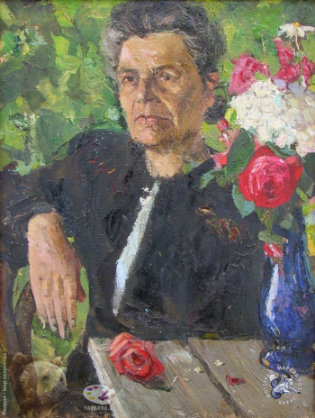 Авдеев Борис Николаевич. Портрет матери. Холст, масло. 48х40. 1960-е. Собрание семьи художника.