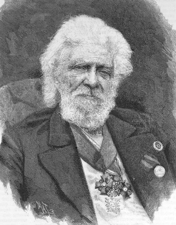 Матэ Василий Васильевич (1856-1917). Портрет Арнольда Ивана Карловича. Бумага, гравюра. 1891. Журнал `Всемирная иллюстрация` №1165.