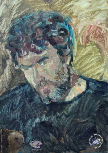 Авдеев Борис Николаевич. Портрет Антона. Холст, масло. 50х34. 1990-е. Собрание семьи художника.