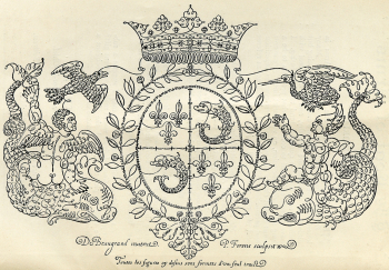 Жан де Богран. Герб дофина Франции. Бумага, тушь. 1604. Частное собрание.