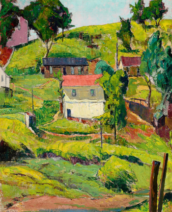 Георг Густав Адомайт. Западная Виргиния. Холст, масло. 50,8х40,6. 1930. Частное собрание.