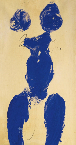 Ив Кляйн. Антропометрия №59. Холст, смола. 75,5х40,3. 1960. Частное собрание.