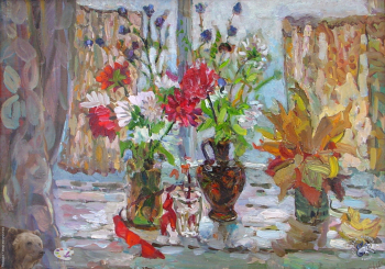 Авдеев Борис Николаевич. Осенний букет. Холст, масло. 40х60. Конец 1990-х. Собрание семьи художника.