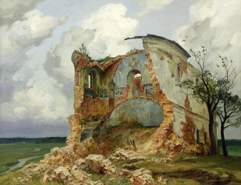 Бороздин Олег Александрович. Безмолвие. Холст, масло. 115х150. 1988. Вологодская областная картинная галерея.