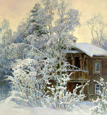 Бороздин Олег Александрович. В инее. Холст, масло. 68х64. 2001. Вологодская областная картинная галерея.