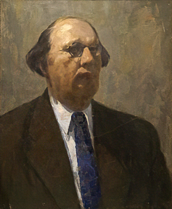 Пурэ Р. Портрет Алексея Толстого. Холст, масло. 100х80. 1960-е. Государственный историко-литературный музей-заповедник А.С.Пушкина.