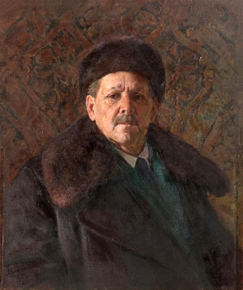 Степашкин Иван Петрович. Автопортрет. Холст, масло. 75,2х63,5. 1957. Государственный Русский музей.