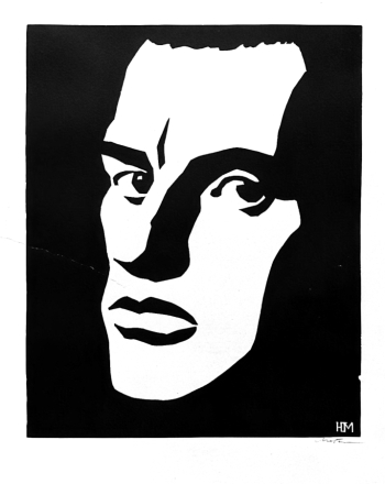 Могилевский Юрий Борисович. Маяковский. Бумага, пастель. 49х39. 1959-1980. Государственный центральный музей кино.