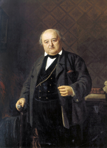 Неврев Николай Васильевич. Портрет М.С.Щепкина. Холст, масло. 1862. Музей Государственного Малого академического театра.