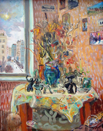 Авдеев Борис Николаевич. Натюрморт. Холст, масло. 50х40. 1994. Собрание семьи художника.