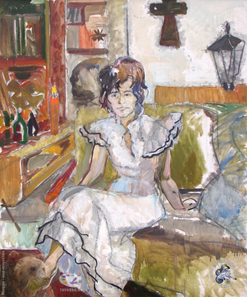 Авдеев Борис Николаевич. Наташа. Холст, масло. 120х100. 1995. Собрание семьи художника.