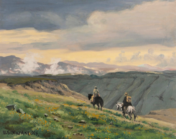 Ульрих Конрад Генрих Шванеке. Высоты Лесото. Холст, масло. 59,5х75. Частное собрание.