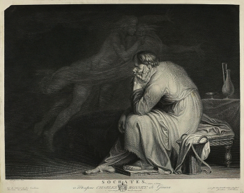 Иоганн Фредерик Клеменс. Сократ. Бумага, офорт. 38,4х48,2. 1786. Государственный музей изобразительных искусств имени А.С.Пушкина.