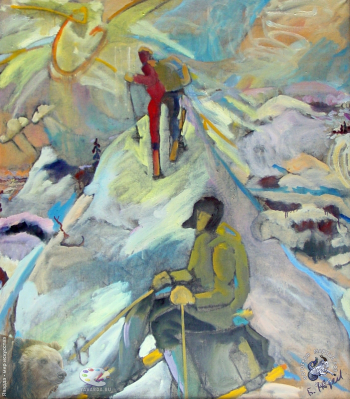Авдеев Борис Николаевич. На Кольском полуострове. Холст, масло. 117х98. 1982. Собрание семьи художника.