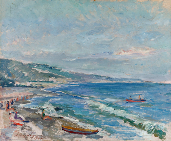 Нюренберг Амшей Маркович. Хоста. Картон, масло. 39х50. 1947. Государственная Третьяковская галерея.