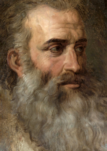 Войцех Герсон. Портрет старика. Бумага, масло. 38х26. 1856-1858. Национальный музей (Варшава).