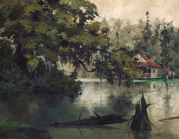 Джон Корвер. Луизиана. Холст, масло. 67,3х82,5. 1971. Частное собрание.