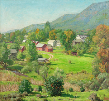 Хелен Савье Дюмон. Коннектикут Хиллс. Холст, масло. 61,3х66,4. Частное собрание.