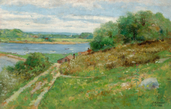 Джон Сноу. Массачусетс. Холст, масло. 22,9х35,2. 1918. Частное собрание.