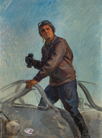 Переяславец Владимир Иванович. В полёт. Картон, масло. 48,5х35,5. 1959. Собрание семьи художника.
