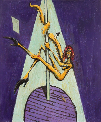Рик Прол. Танец на шесте. Холст, масло. 60,9х50,8. 2003-2004. Частное собрание.