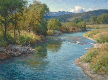 Клайд Аспевиг. Монтанская форель. Холст, масло. 76,2х101,6. 20 век. Частное собрание.