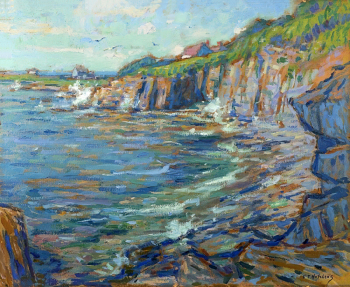 Фрэнк Таунсенд Хатченс. Берег Мэна. Панель, масло. 45,7х55,8. Частное собрание.