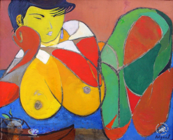 Авдеев Борис Николаевич. Грудняшка. Холст, масло. 70х90. 1958.