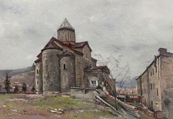 Радимова Татьяна Павловна. Крепость Метехи. Картон, масло. 34х50. 1953. Музей А.М.Горького и Ф.И.Шаляпина.