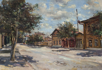 Радимова Татьяна Павловна. Солнечный день. Холст, масло. 34х49. 1960. Тамбовская областная картинная галерея.