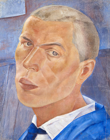 Соколов Пётр Иванович (1892-1937). Автопортрет. Холст, масло. 68х56. 1921. Государственный Русский музей.